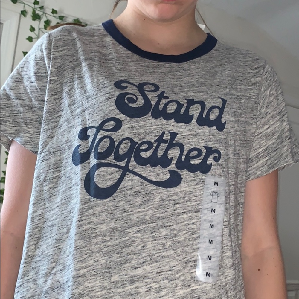 old navy grey tee